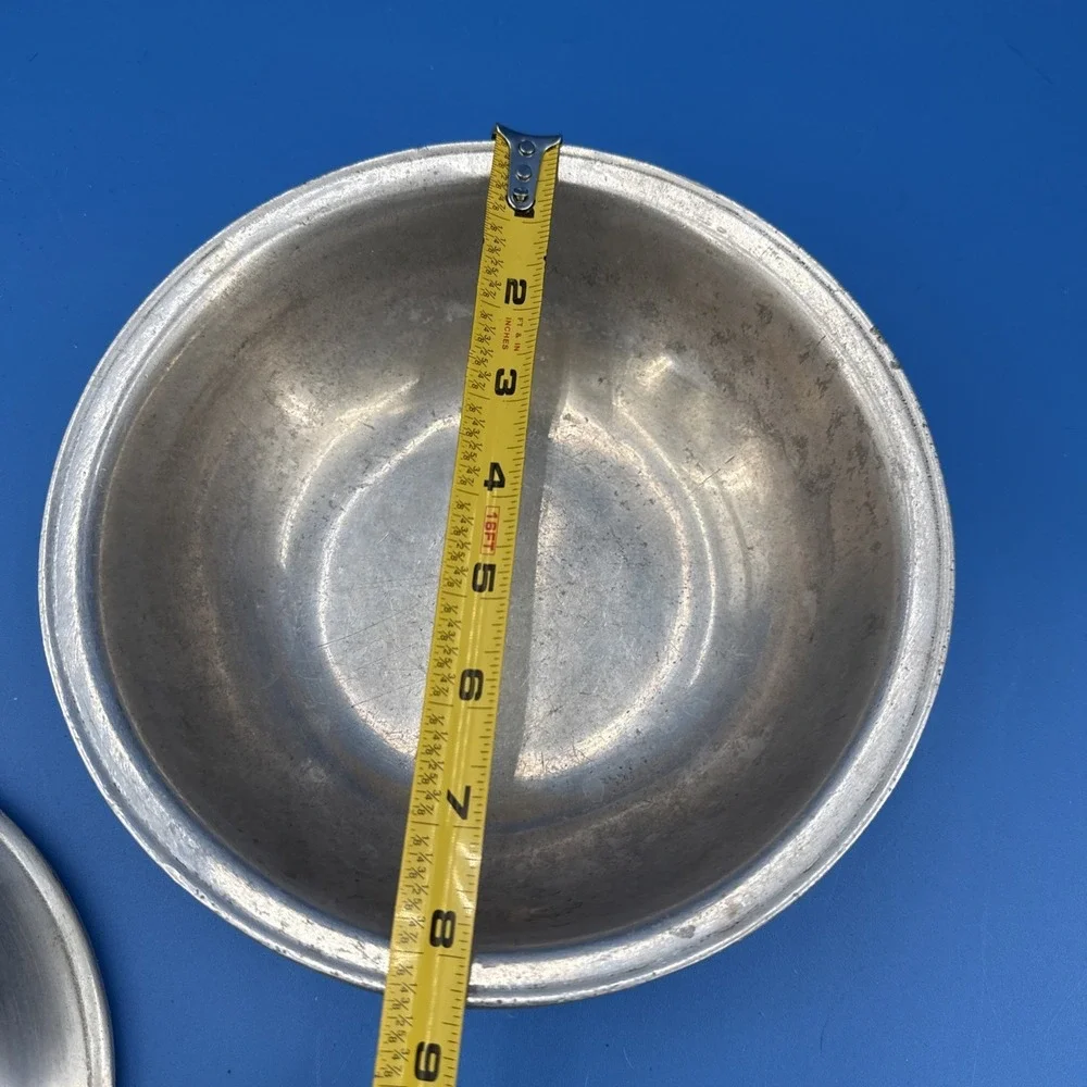 Vtg Wilton Pewter Pit aw/ Lid USA Dutch Oven Bowl Pan With Lid